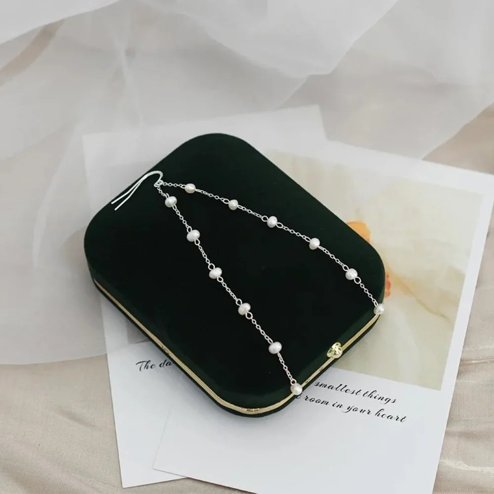 Real Dainty Pearls S925 Earrings - Picture 7 of 13